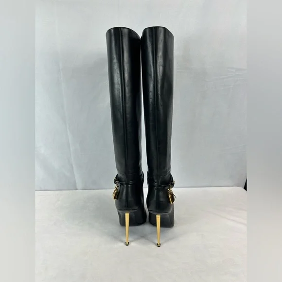 Tom Ford - Padlock 105 leather knee-high boots - Picture 7 of 10